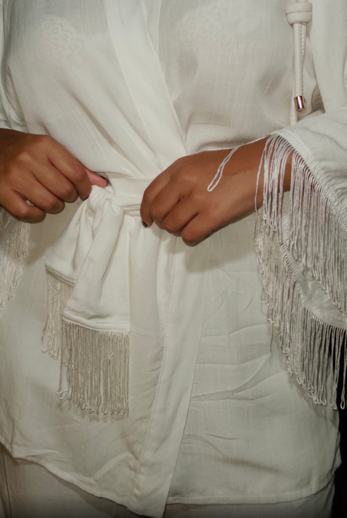Kimono Aika Franjas Off-White